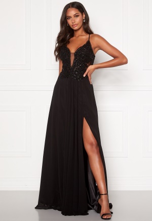 Christian Koehlert Embellished Prom Dress Phantom Black 34