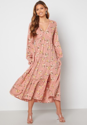 Bubbleroom Care Bette Dress Pink / Floral 34