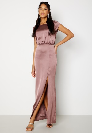 Bubbleroom Occasion Allie Satin Gown Old rose 46