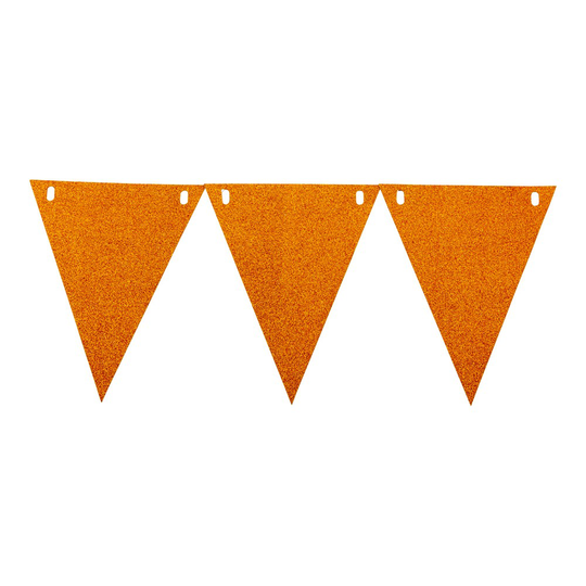 Vimpel - Guldglitter - 3,6 m