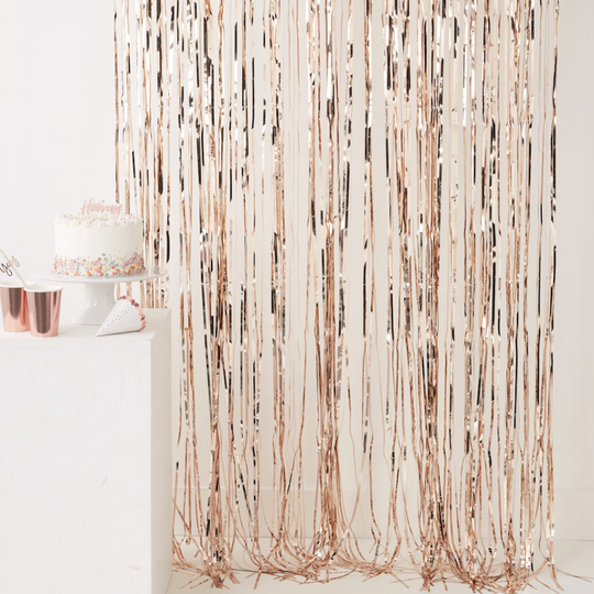 Draperi - Metallic - Roséguld