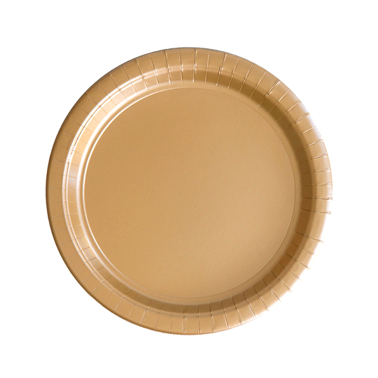 Papptallrikar - Guld (Antal: 8-pack)