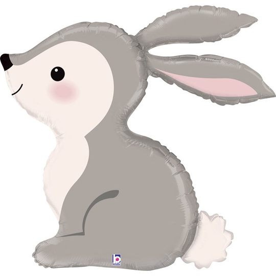 Folieballong - 91 cm - Woodland Bunny
