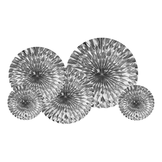 Pappersfjädrar Silver Metallic