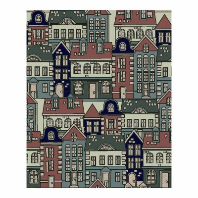 Bordsduk Things Home Trade Town 140 cm x 25 m bomull och polyester