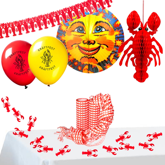 Kräftskiva Paket Dekoration