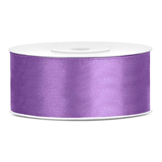Satinband Ljuslila - 25 mm x 25 m