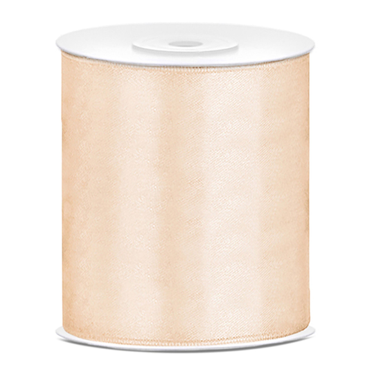 Satinband Cream - 100 mm x 25 m