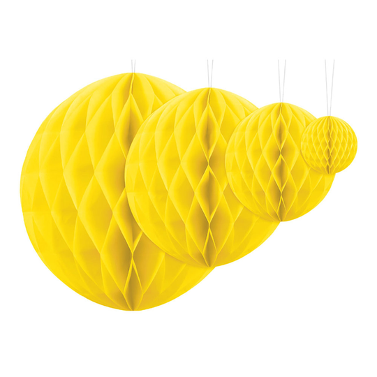 Honeycomb Boll Gul - 10 cm