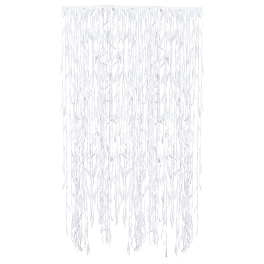 Backdrop Draperi Vita Blad