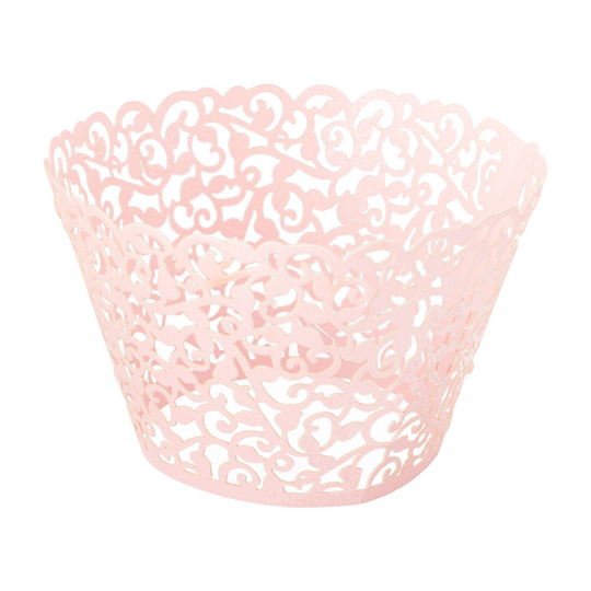 Cupcake Wrapper Rosa Lace - 12-pack