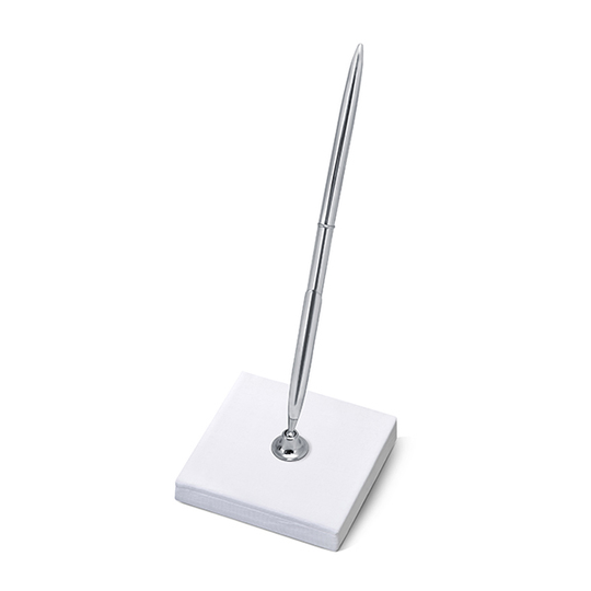 Pennställ med penna - Silver