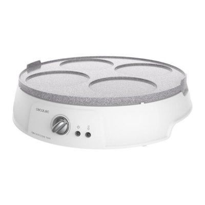 Pannkaksmaskin Cecotec Fun Crepestone Twin 1200W Vit Grå