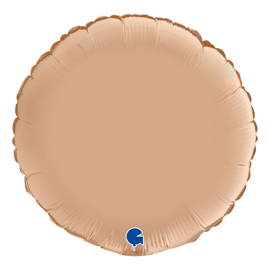 Folieballong Rund Satin Nude