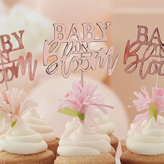 Cake picks - Baby in bloom