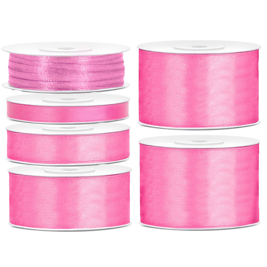 Satinband - Rosa (Bredd: 3 mm)