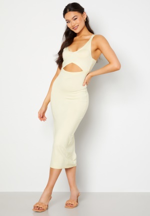 BUBBLEROOM Milena fine knitted dress Cream S