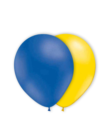 Ballonger - Blå/Gul - 25-pack