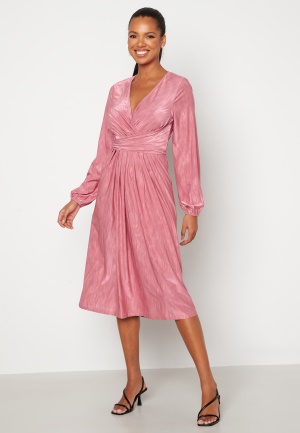 Bubbleroom Occasion Misou Tie Dress Pink 46