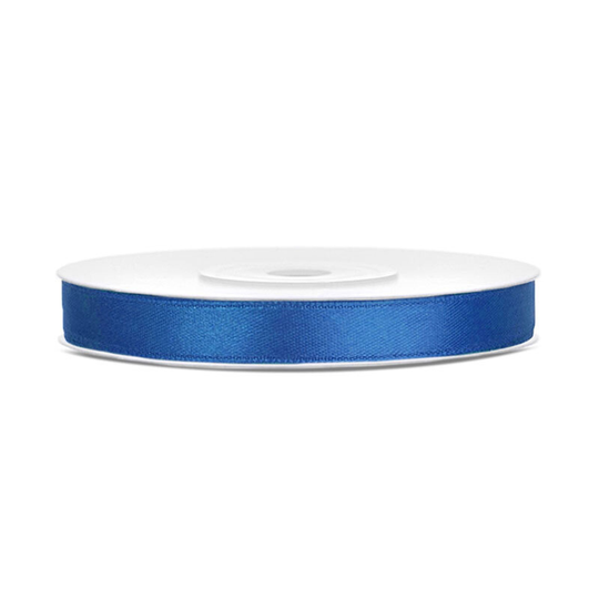 Satinband Royal Blå - 6 mm x 25 m