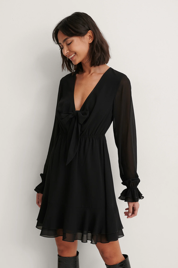 NA-KD Boho Klänning - Black