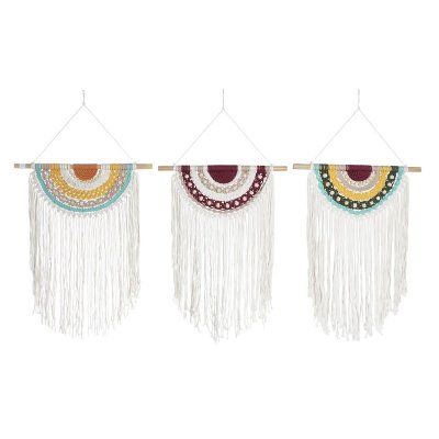 Hängdekoration DKD Home Decor Makramé Boho (50 x 1 x 95 cm) (3 antal)