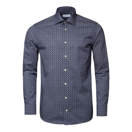 Skjorta fine twill slim fit mellanblå