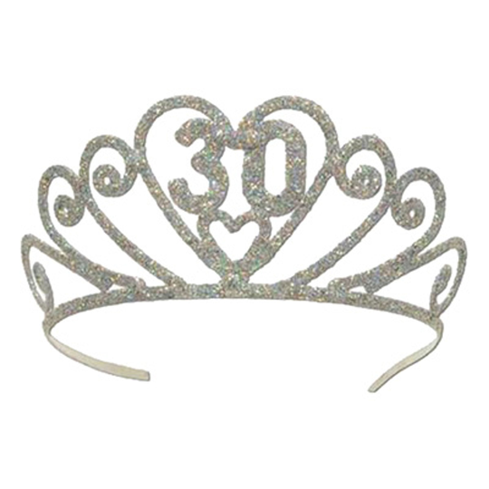 Glittertiara med Siffror - 30