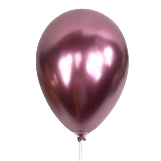 Chromeballonger - Mörkrosa - 25 st