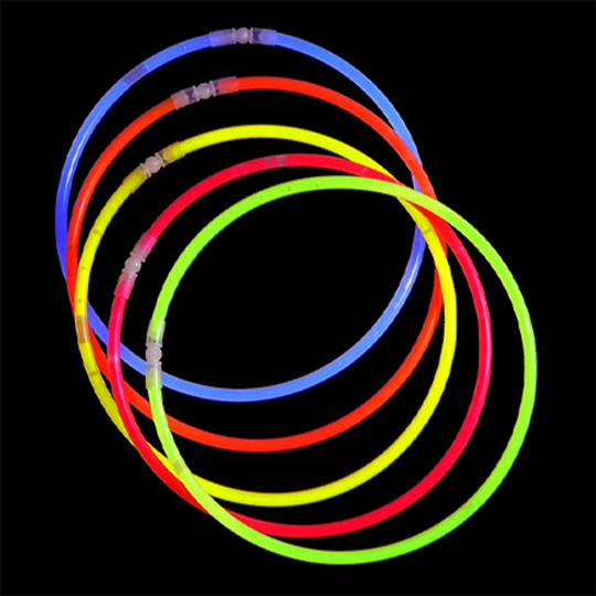 Självlysande Halsband - 50-pack Gröna