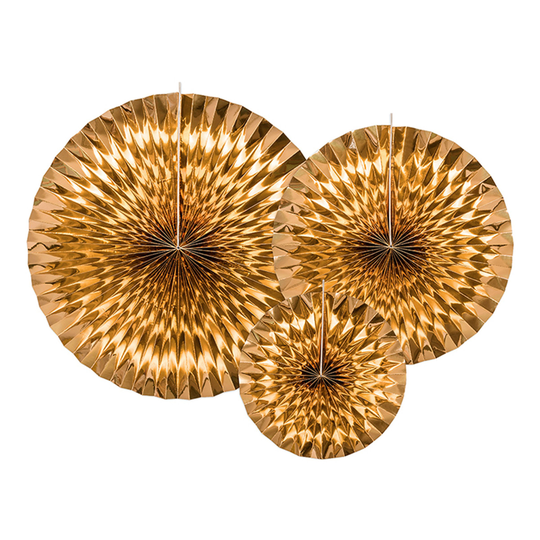 Pappersfjädrar Guld Metallic