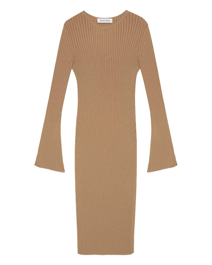 Midiklänning sia dress camel