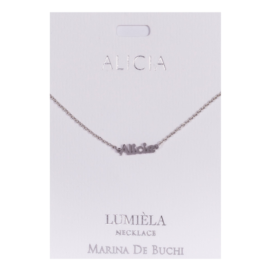 Namnhalsband Silver - Alicia