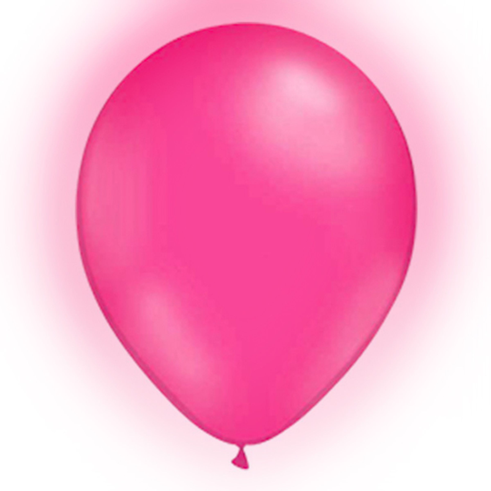 LED-Ballonger Rosa - 5-pack