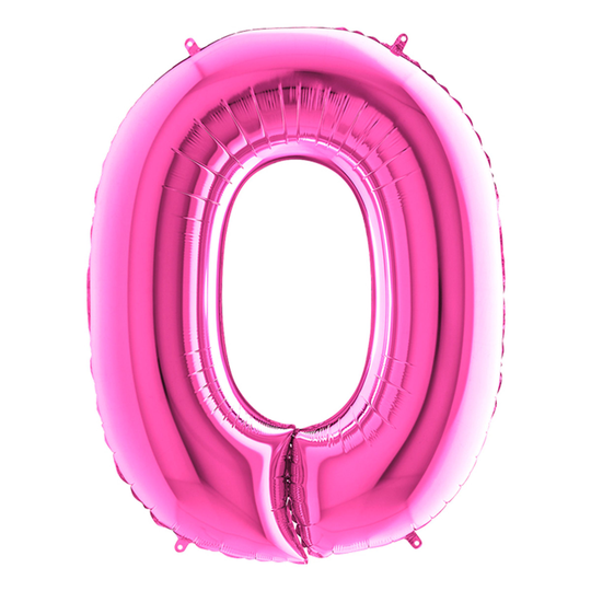 Bokstavsballong Rosa - Bokstav O