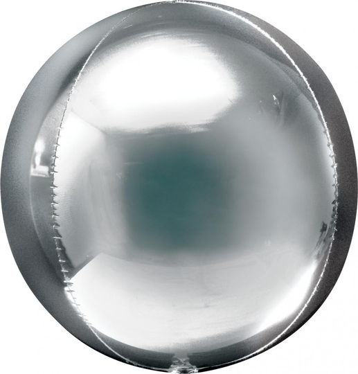 Folieballong - Klot - Silver