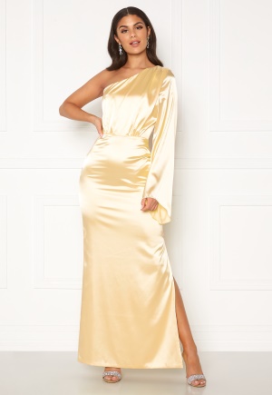 Nicole Falciani X Bubbleroom Nicole Falciani Satin Gown Gold-coloured 42