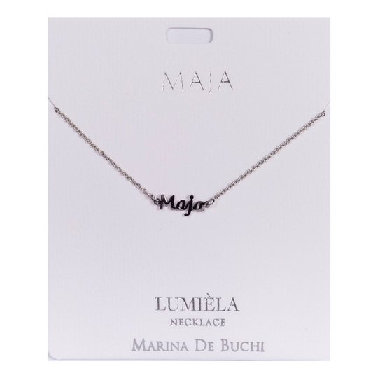Namnhalsband Silver - Maja