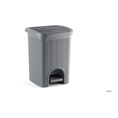 Sophink med pedal Elegance Grå Plast 6 L (20 x 28 x 20,5 cm)