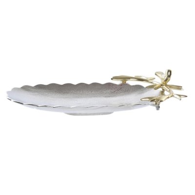 Bordsdekoration DKD Home Decor Silvrig Gyllene Aluminium Madár (45 x 23 x 11 cm)