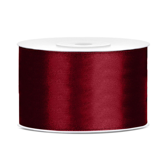 Satinband Mörkröd - 38 mm x 25 m