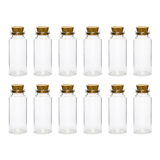 Glasflaska med Korklock - 12-pack