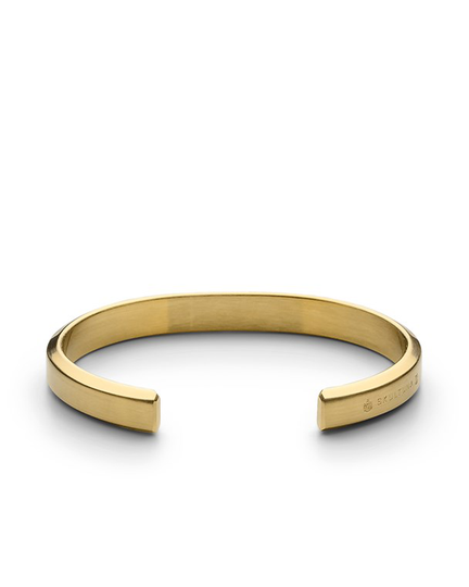 Armband icon cuff matt guld