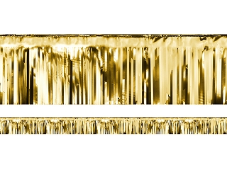 Kort draperi - Metallic - Guld