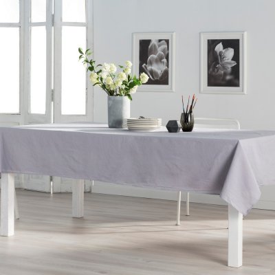 Bordsduk Naturals Grå (Mått: 140 x 200 cm)