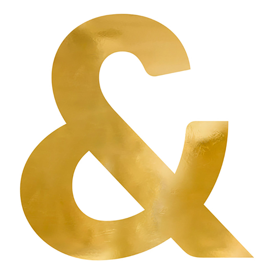 Stor Spegelbokstav Guld - Bokstav &