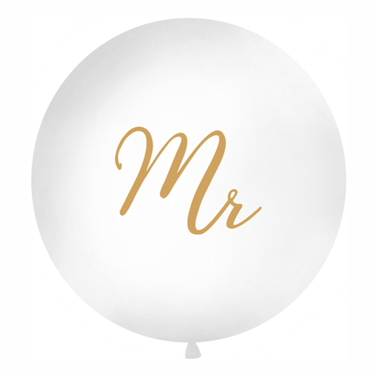 Jätteballong Mr Guld - 1-pack
