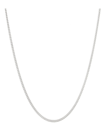 Halsband curb chain medium silver
