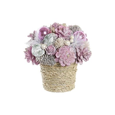 Bordsdekoration DKD Home Decor Jul Ananas polystyren (19 x 19 x 19 cm)