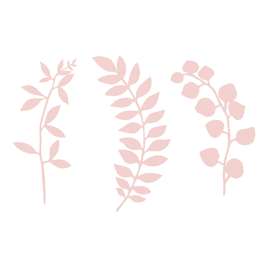 Bordsdekorationer Löv Rosa - 9-pack